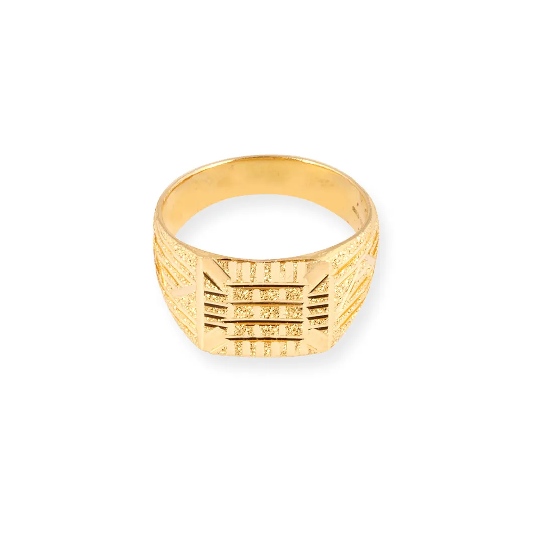 22ct Gold Gents Signet Ring GR-7898