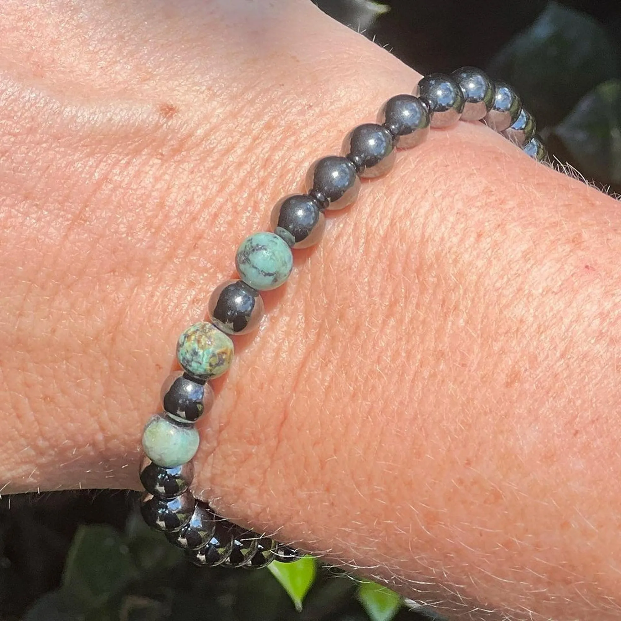Adults | Green Jade   High Power Magnetic Hematite Bracelet