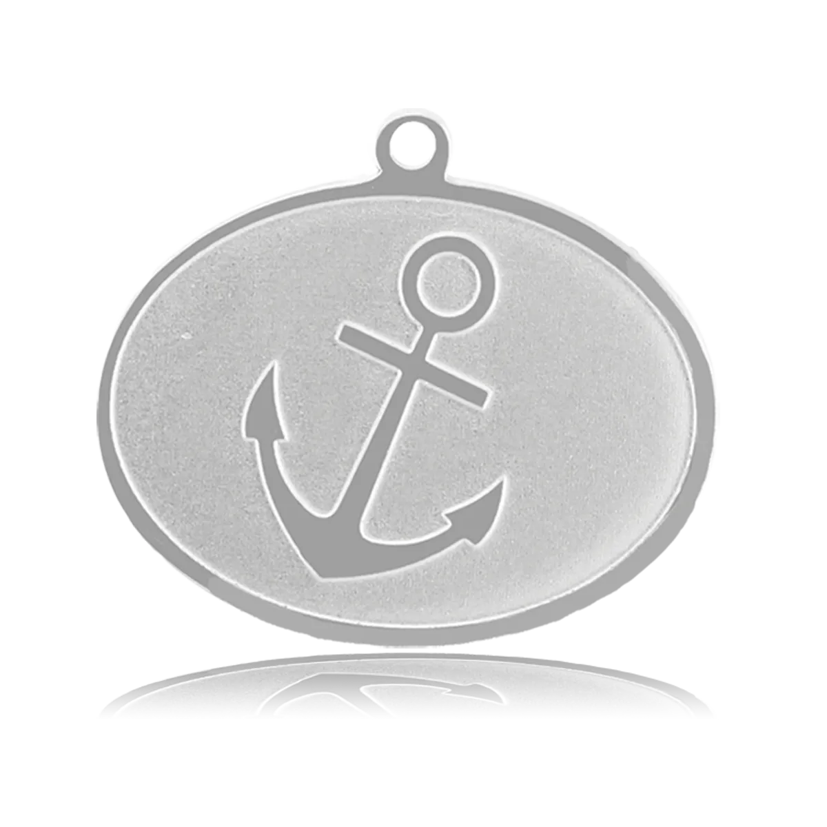 Anchor Charm with Blue Zebra Jade Charity Bracelet