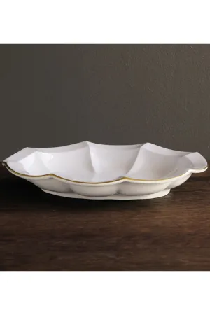 Beatriz Ball Encanto Devon Oval Platter - Cream & White