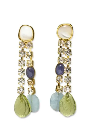 Crystal Orchid Earrings