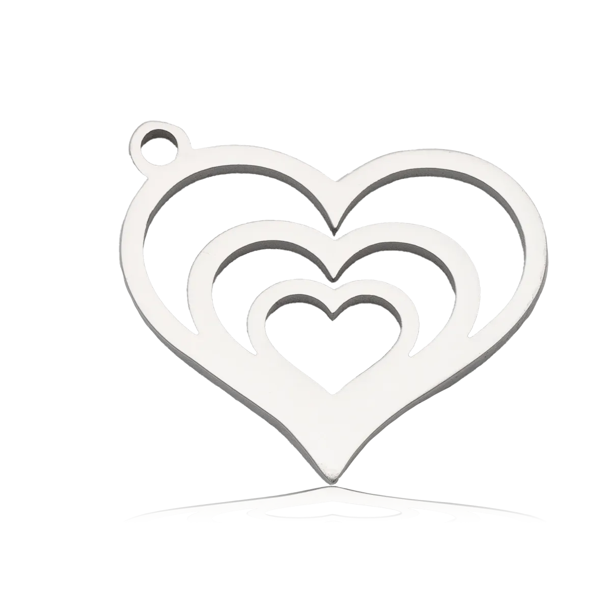 Family Heart Charm with Blue and White Jade Charity Bracelet