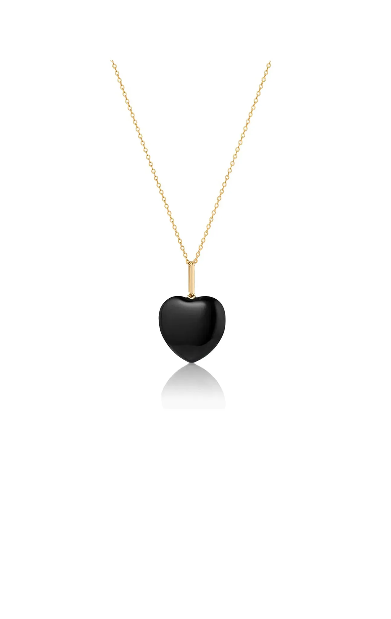 Gemma Onyx Heart Necklace