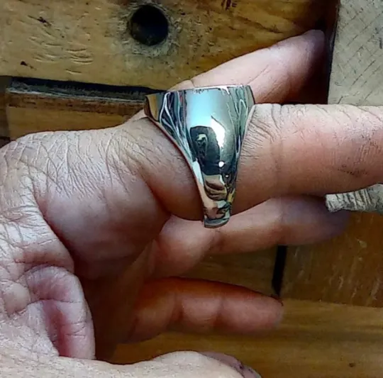Gold Lion Head Ring
