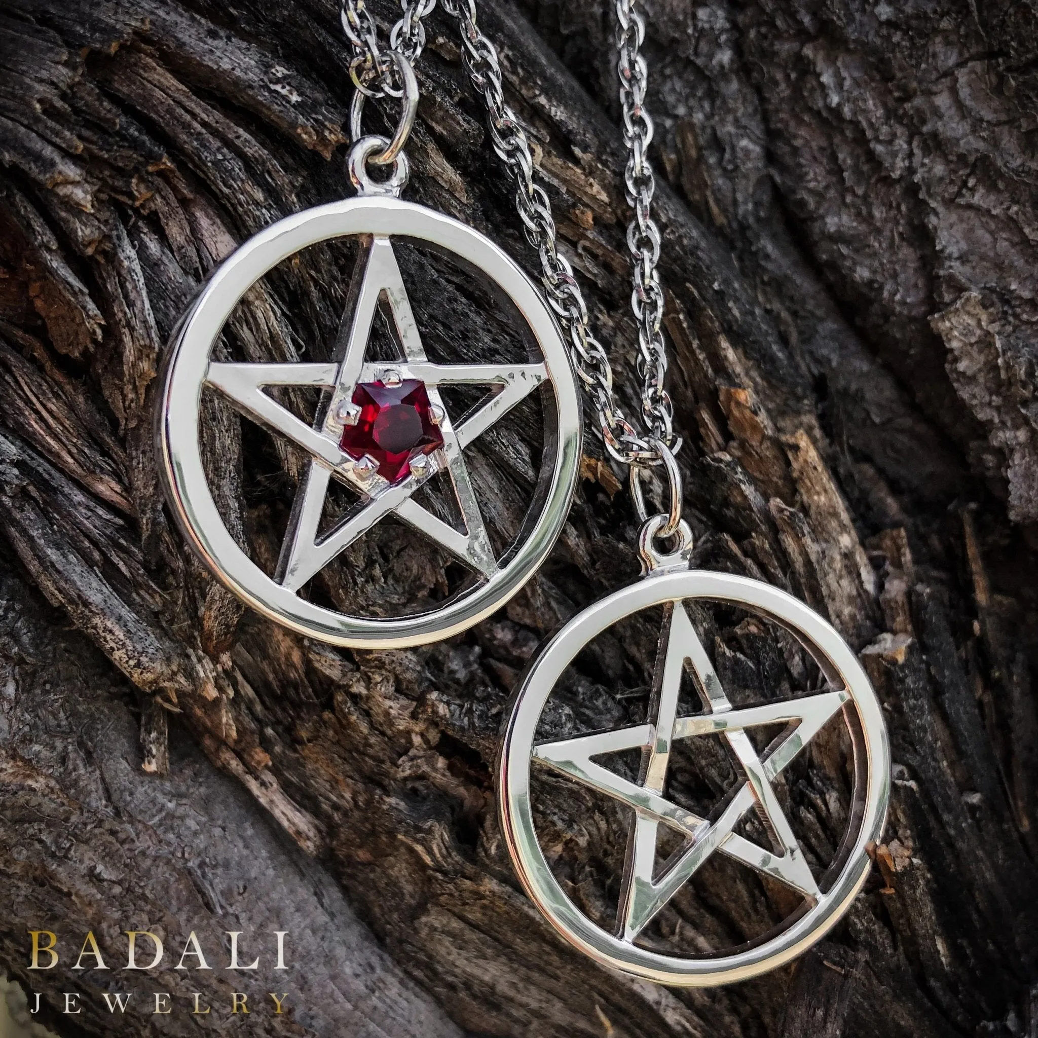 Harry Dresden's Pentacle Necklace with Ruby