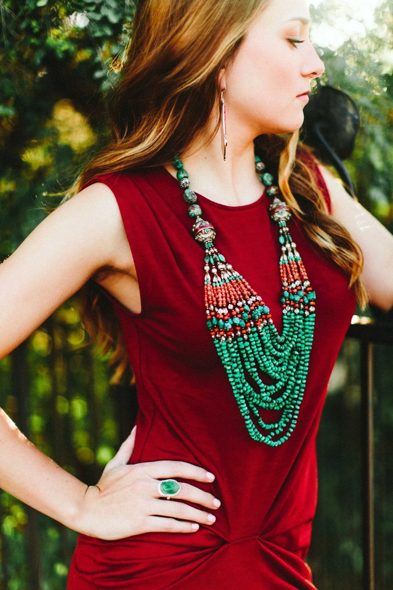 Himalayan Sky Stone Necklace