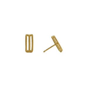 Maxilla Link Long Stud Earrings