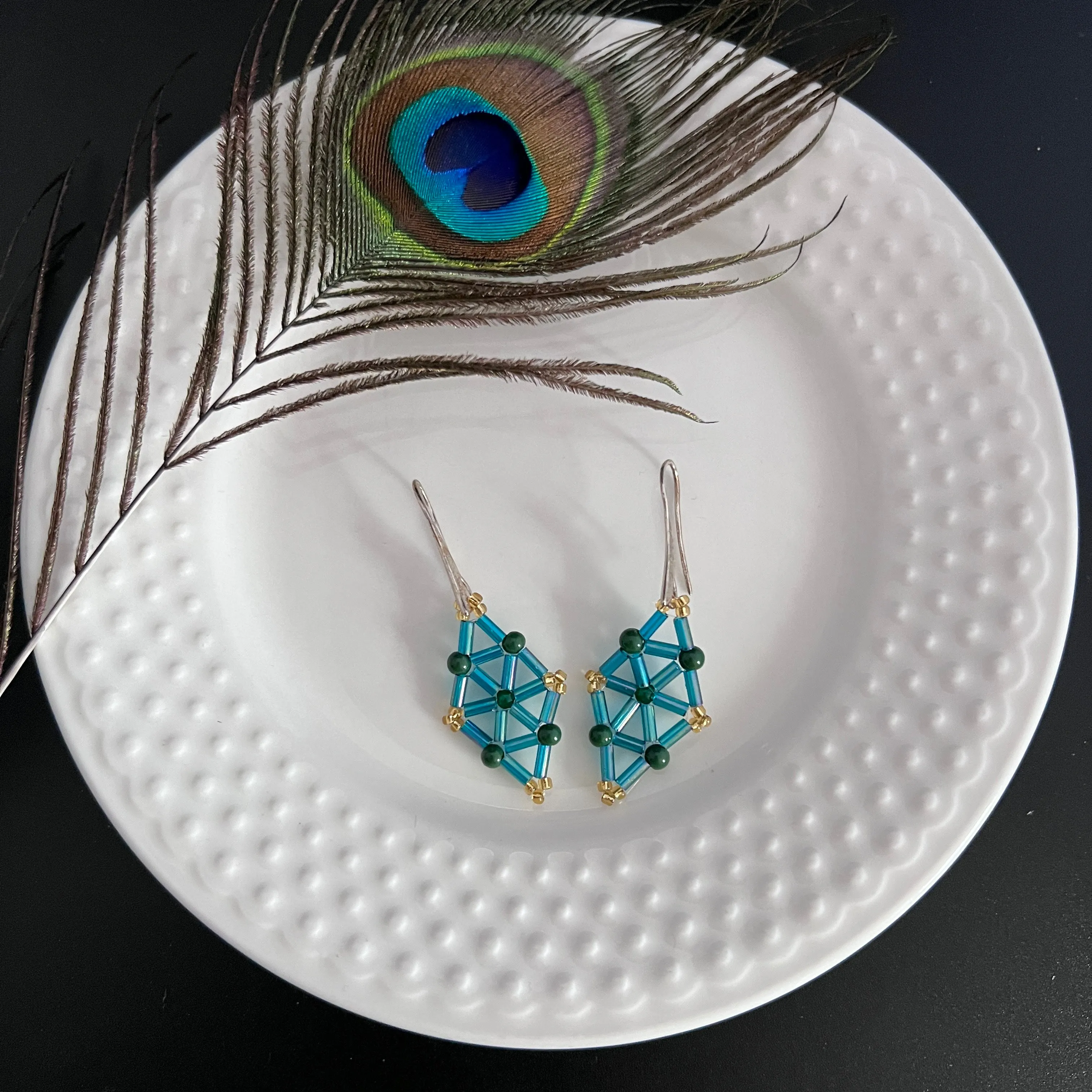 Ocean Rhombus Earrings
