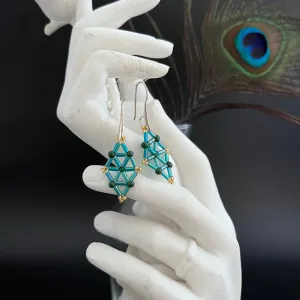 Ocean Rhombus Earrings