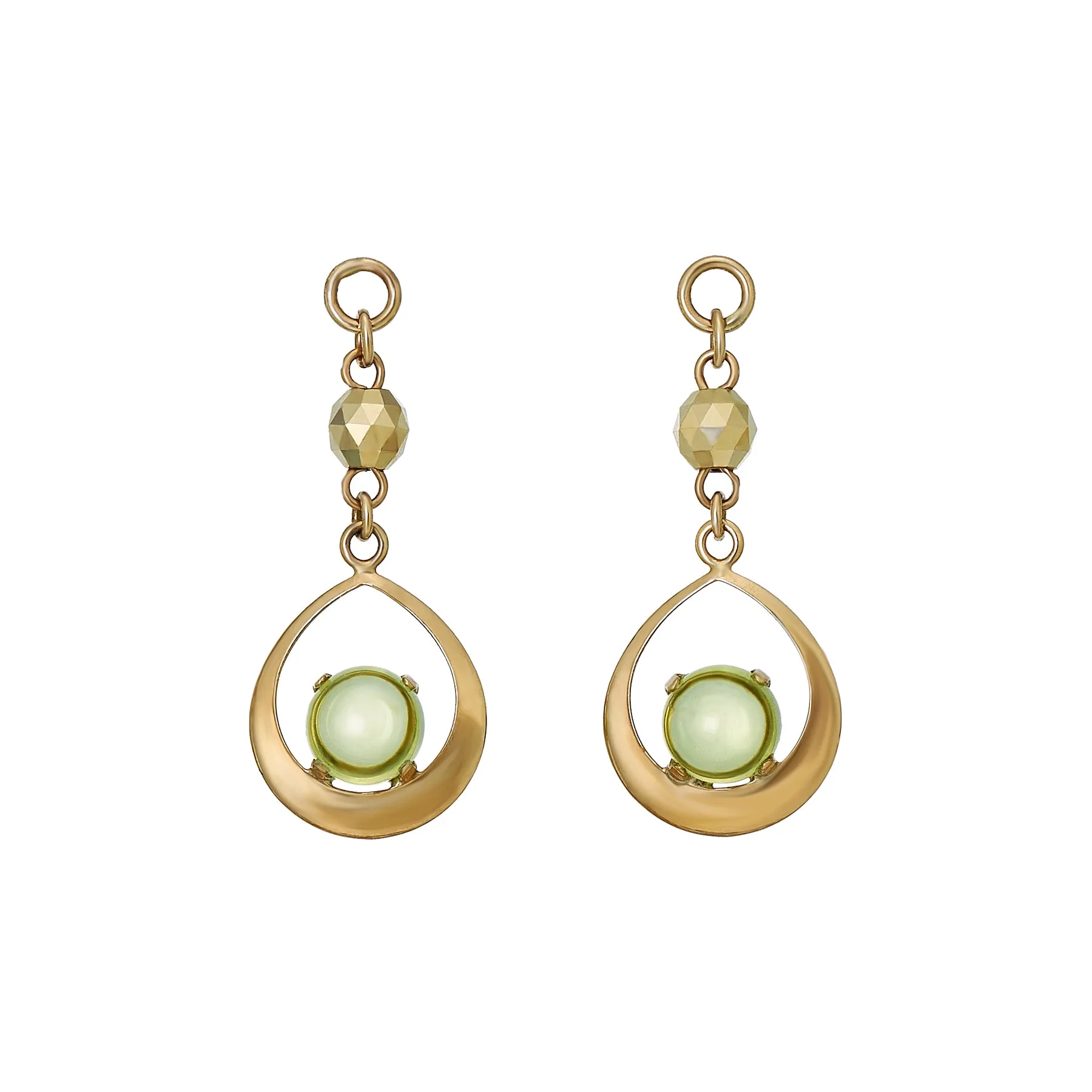 [Palette] 10K Yellow Gold Peridot Charms