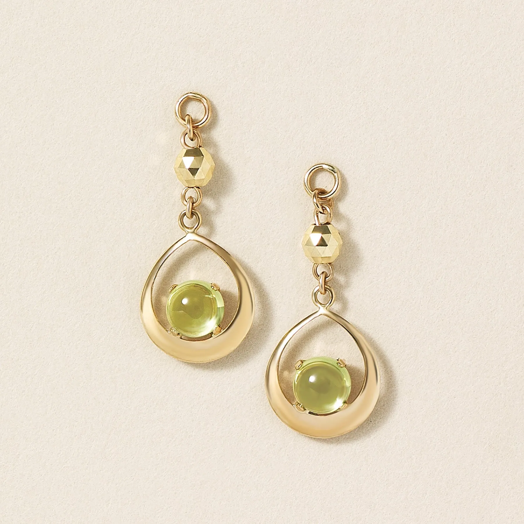 [Palette] 10K Yellow Gold Peridot Charms