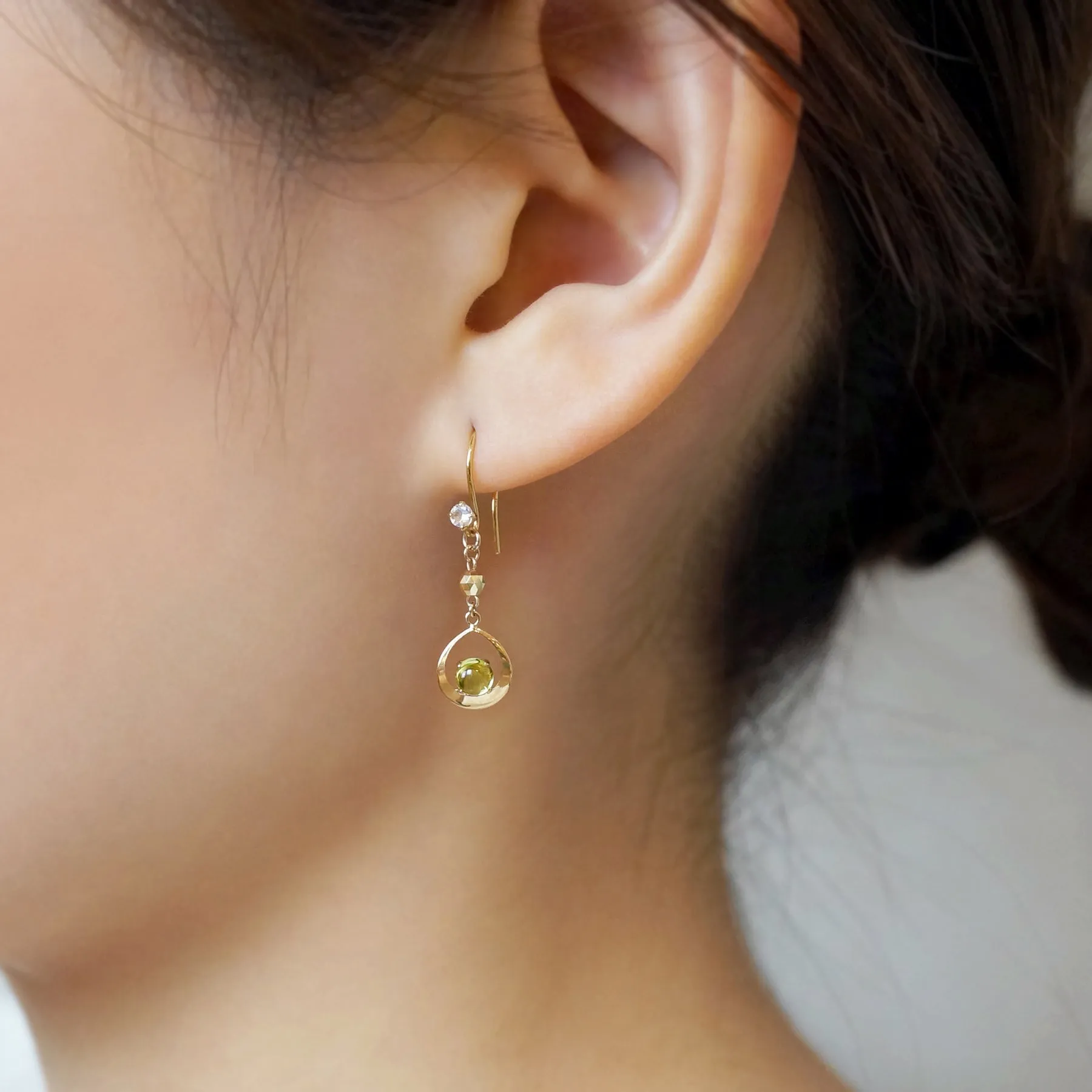 [Palette] 10K Yellow Gold Peridot Charms