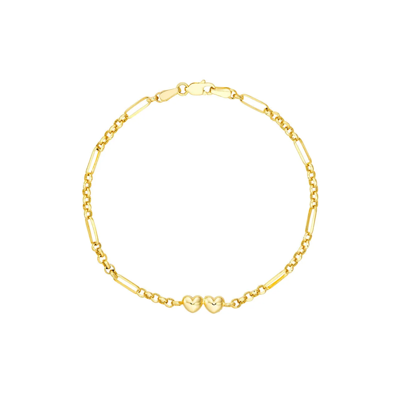 Puffy Heart Bracelet