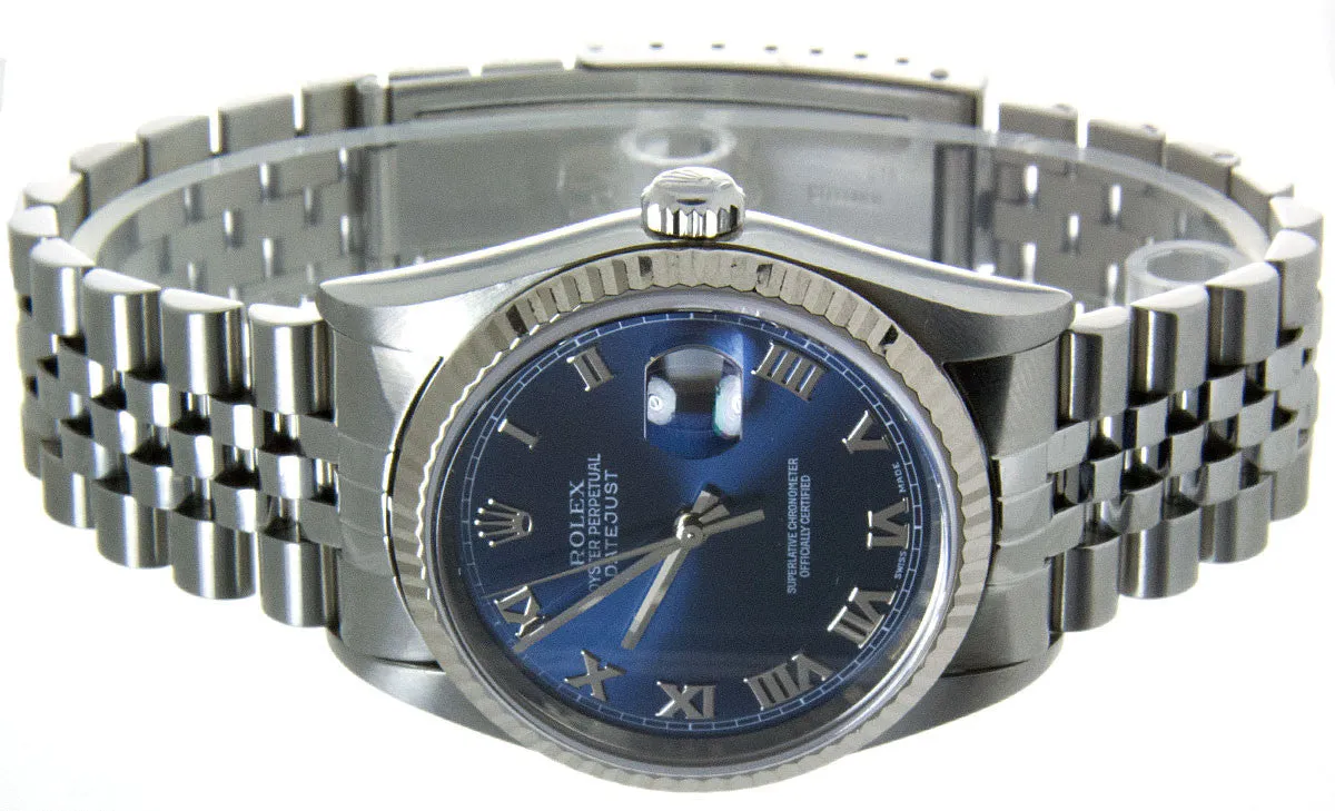 Rolex Datejust SS Blue Roman Dial