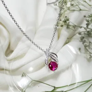 Ruby Blossom Necklace