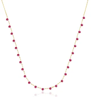 Ruby Confetti Necklace