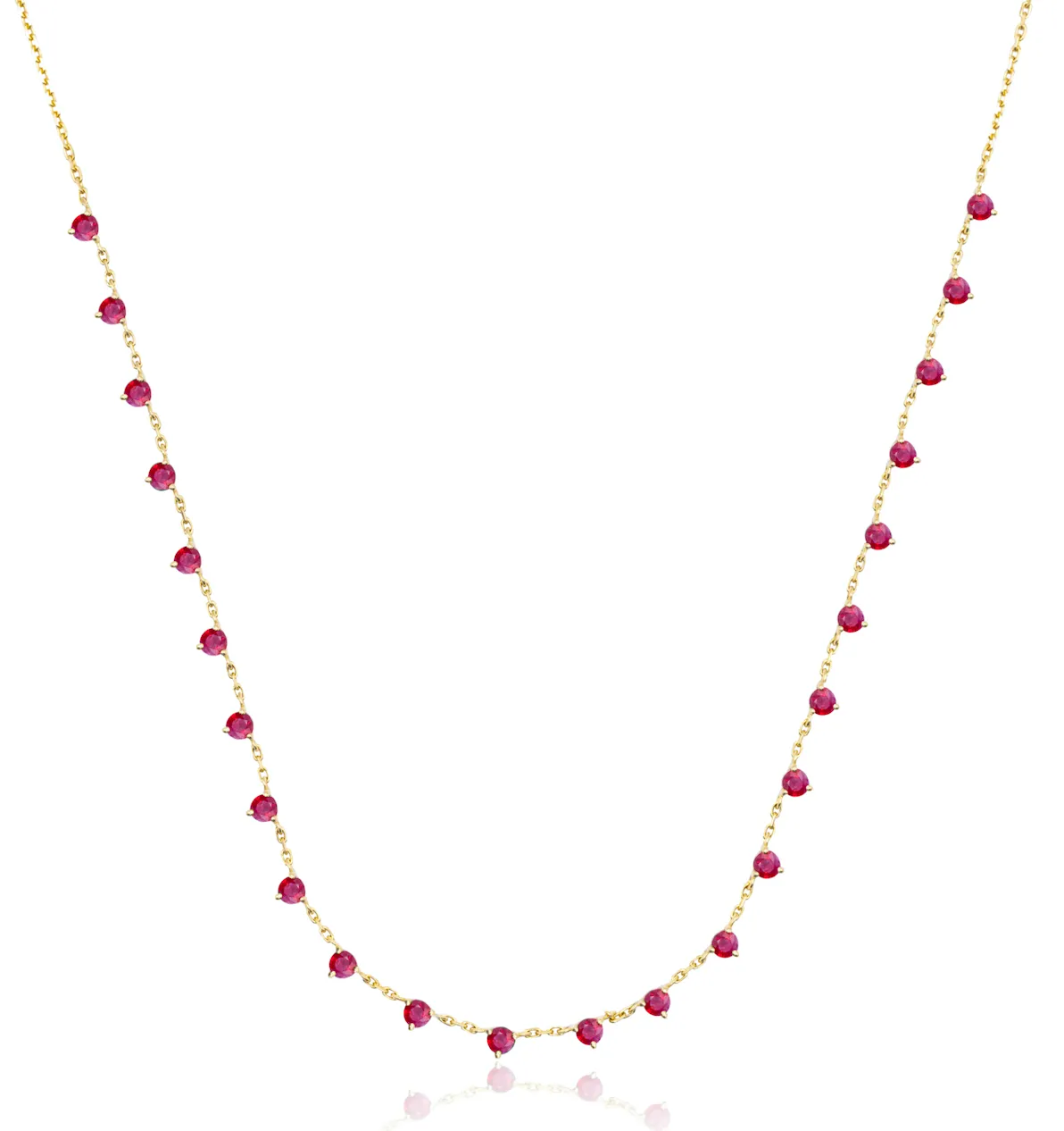 Ruby Confetti Necklace