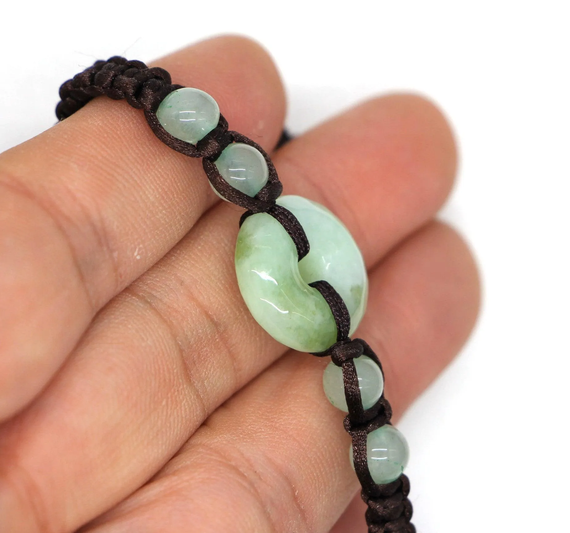 Type A Jadeite Jade Donut Bracelet Series BR20006