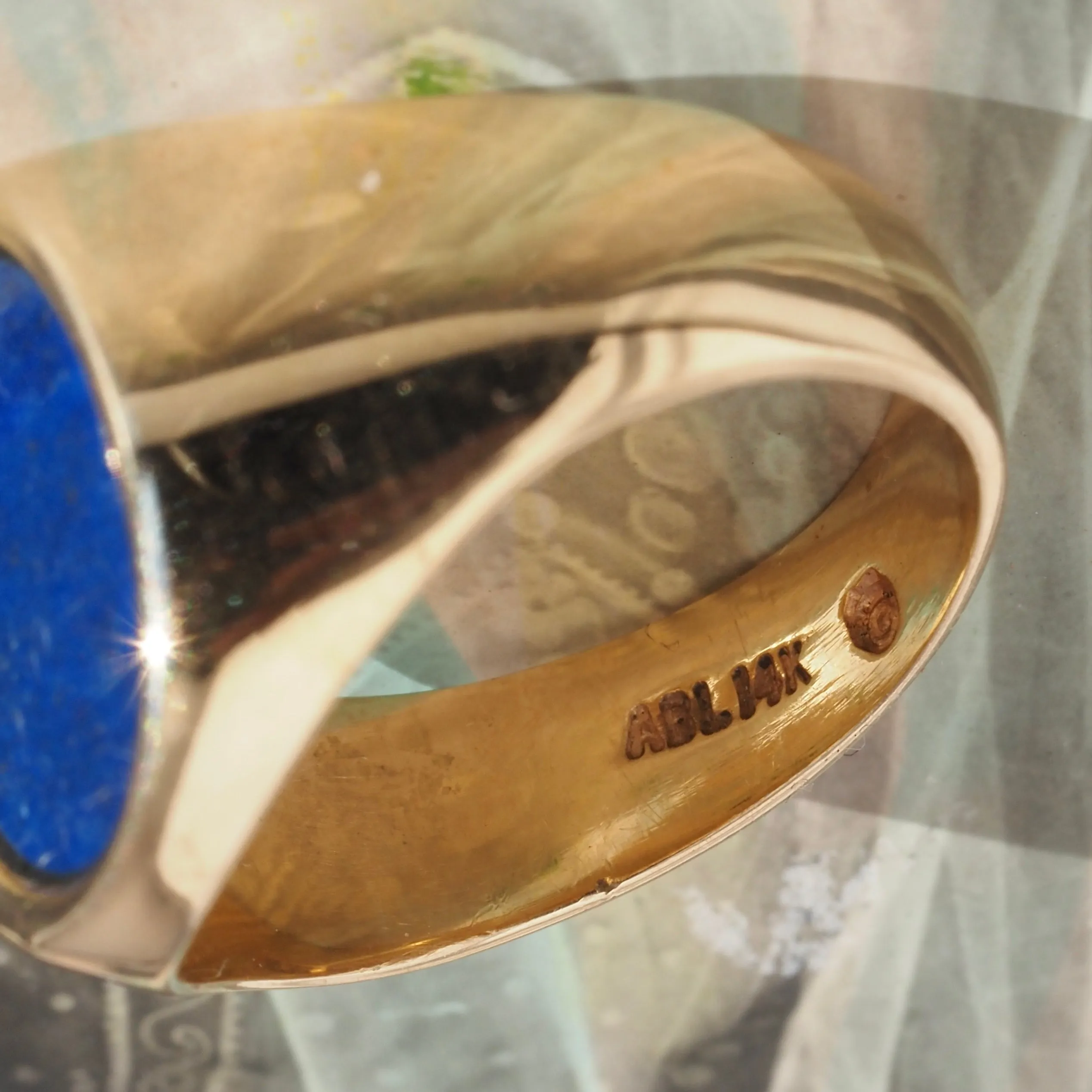 Vintage Lapis 14k Gold Signet Ring